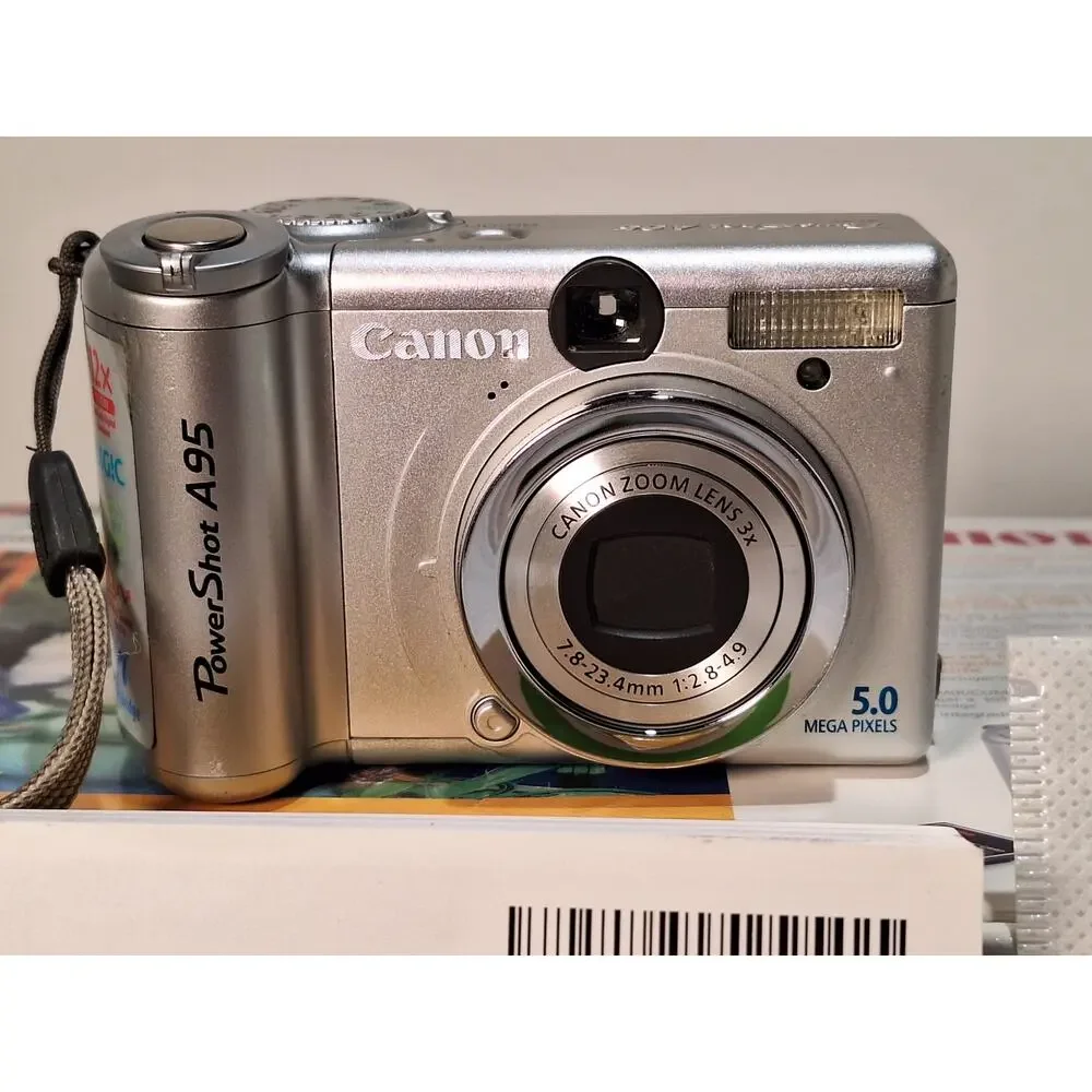 Canon PowerShot A95 5MP Digital Camera Tested Works Box Manuals CF Card